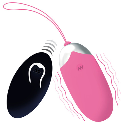 intense - flippy ii vibrating egg with remote control pink D-212761