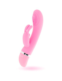 intense - susy vibrador oscilante silicon rabbit rosa