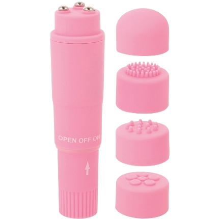 glossy - kurt pocket massager pink D-221113