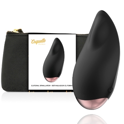 coquette toys - clitorial stimulator black / gold drop D-225734