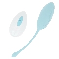 ohmama - textured vibrating egg 10 modes blue