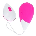 ohmama - textured vibrating egg 10 modes pink and white