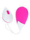 ohmama - textured vibrating egg 10 modes pink and white D-227205