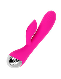 ohmama - vibrador recargable con rabbit 10 modos de vibraciÓn 19 cm