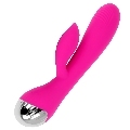 ohmama - rechargeable vibrator with rabbit 10 vibration modes 19 cm