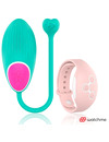 Ovo Vibratório Wearwatch com Comando Verde&Rosa,D-227560