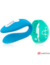 Vibrador para Casais Wearwatch Dual Azul&Verde,D-227564