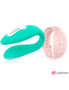 Vibrador para Casais Wearwatch Dual Verde&Rosa,D-227568