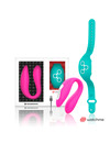 Vibrador para Casais Wearwatch Dual Rosa&Verde,D-227590