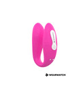 Vibrador para Casais Wearwatch Dual Rosa&Branco