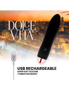 Vibrador Dolce Vita Recarregável 4 Preto,D-228456