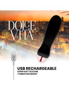 Vibrador Dolce Vita Recarregável 5 Preto,D-228458