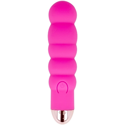 dolce vita - vibrador recargable six rosa 7 velocidades