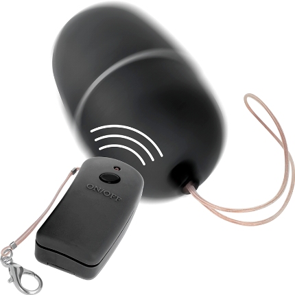 online - remote controlled vibrating egg black D-230516