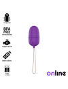 online - remote controlled vibrating egg purple D-230518