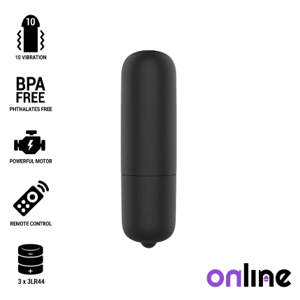 online - mini bala vibradora negro
