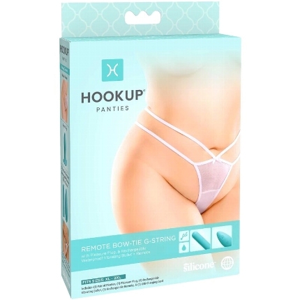 hook up panties - remote bow-tie g-string size xl/xxl D-230550