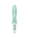 satisfyer - air pump bunny 5+ inflatable rabbit vibrator app green D-232168