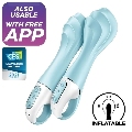 satisfyer - air pump vibrator 5+ inflatable g-spot vibrator app blue