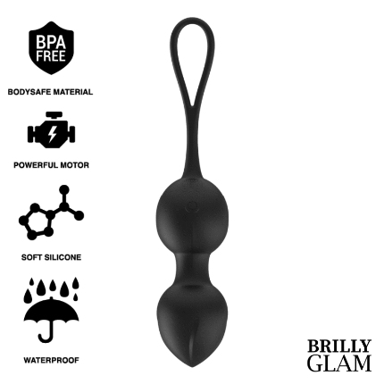 Bolas de Kegel Brilly Glam com Comando,D-232444