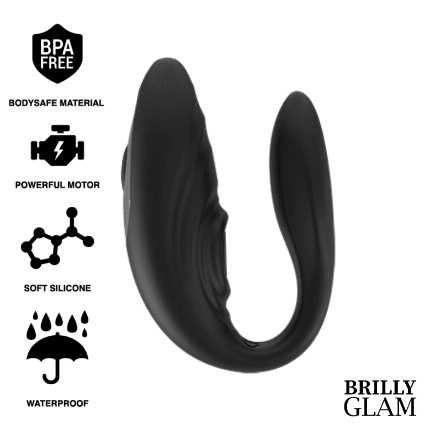 Vibrador para Casais Brilly Glam com Comando,D-232445