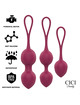cici beauty - premium silicone 3 vibrating kegel beads remote control D-232468