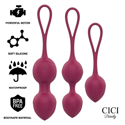 Bolas de Kegel Cici Beauty Premium com Comando,D-232468