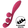 satisfyer - tri ball 1 multi vibrator red