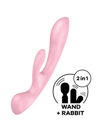 satisfyer - triple oh vibrador hÍbrido azul