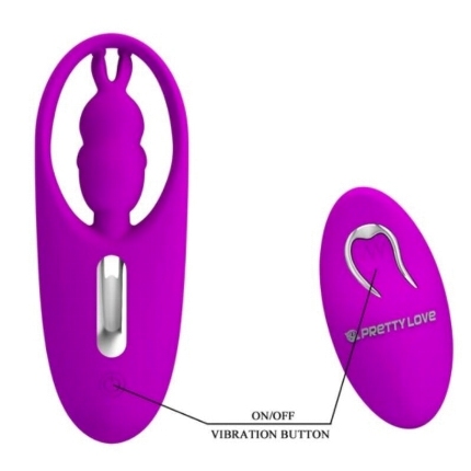 pretty love - wild rabbit stimulator for panties with remote control lilac D-233012
