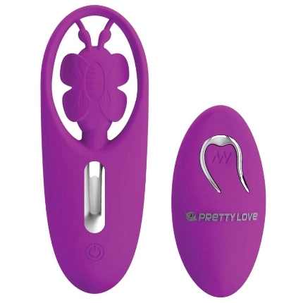 pretty love - dancing butterfly stimulator for panties with remote control lilac D-233013