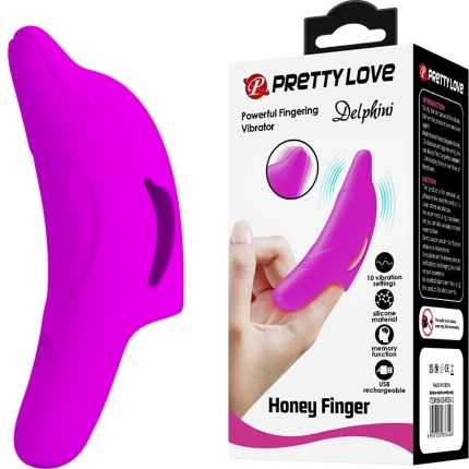 pretty love - delphini powerful purple finger stimulator D-233398