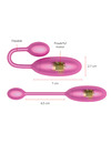 oninder - denver vibrating egg pink 7 x 2.7 cm free app D-234751