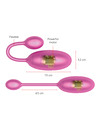 oninder - tokyo vibrating egg pink 7.5 x 3.2 cm free app D-234753