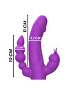 intense - casanova rabbit silicone vibrator triple motor purple D-234766