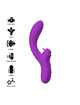 intense - harry vibrador flexible con lengua morado