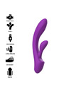 intense - luigi rabbit vibrator liquid silicone purple D-234769