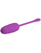 pretty love - huevo vibrador con textura marina recargable morado