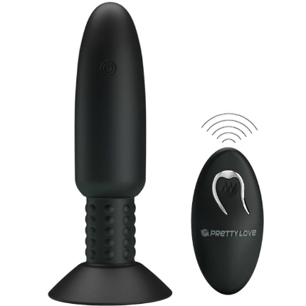Plug Anal Pretty Love com Vibração e Rotação