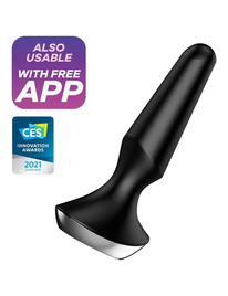 Plug Anal com Vibração Satisfyer Ilicious 2 com App e Recarregável Preto