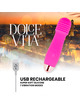 dolce vita - vibrador recargable three rosa 7 velocidades