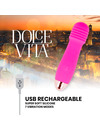 dolce vita - rechargeable vibrator three pink 7 speeds D-228455