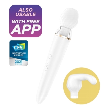 satisfyer - double wander app white D-230387