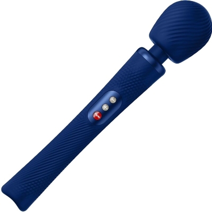 fun factory - vim silicone rechargeable vibrating weighted rumble wand midnight blue D-235520