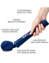 fun factory - vim silicone rechargeable vibrating weighted rumble wand midnight blue D-235520