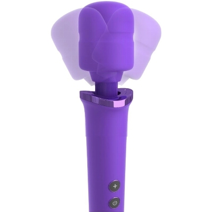 fantasy for her - masajeador wand para ella recargable vibrador 50 niveles violeta
