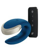 satisfyer - app double love vibrador parejas luxury azul