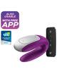 satisfyer - double fun partner vibrador lila