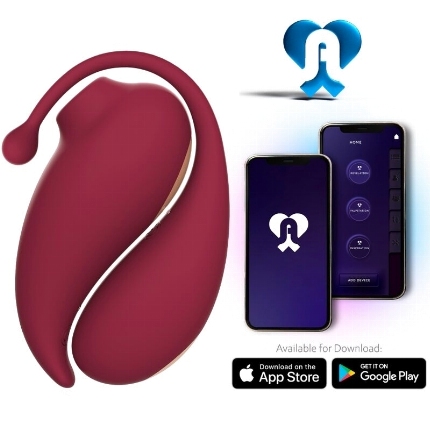 adrien lastic - inspiration clitoris sucker + vibrating egg red - free app D-237039