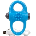 screaming o - rechargeable vibrating ring yoga blue